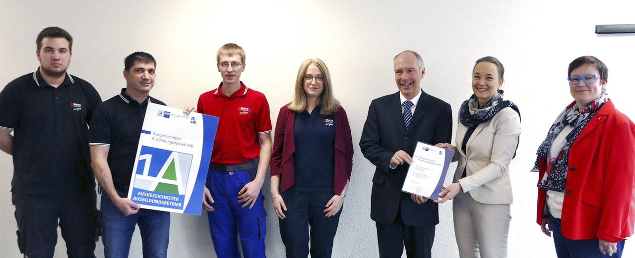 SAACKE ist 1A Ausbildungsbetrieb 2018